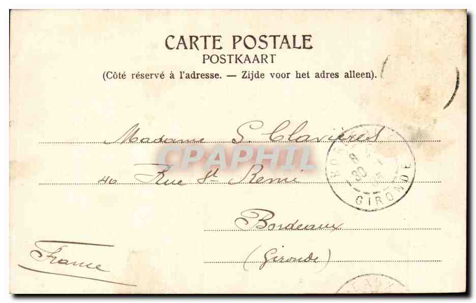 CPA Belgique Dinant La citadelle — Rückseite