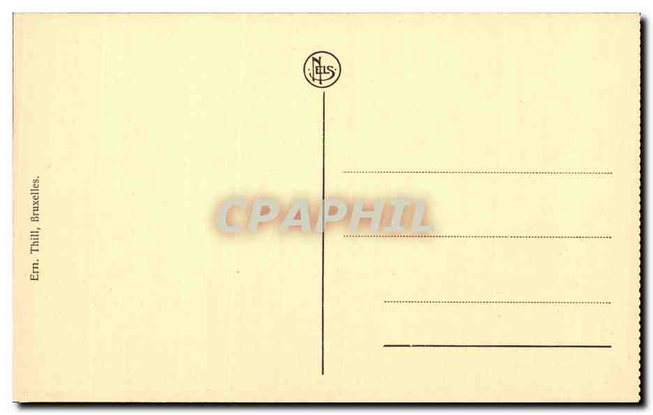 CPA Belgique Bruxelles Place de la Bourse et boulevard Anspach Tramway — Verso