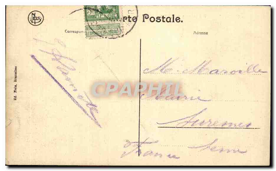 CPA Belgique zeebrugge Vue generale du Mole et la rade — Rückseite