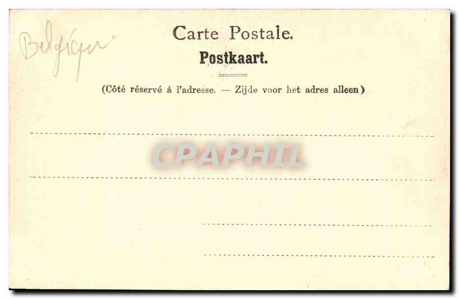 CPA Belgique Bruxelles L entree du bois  — Verso