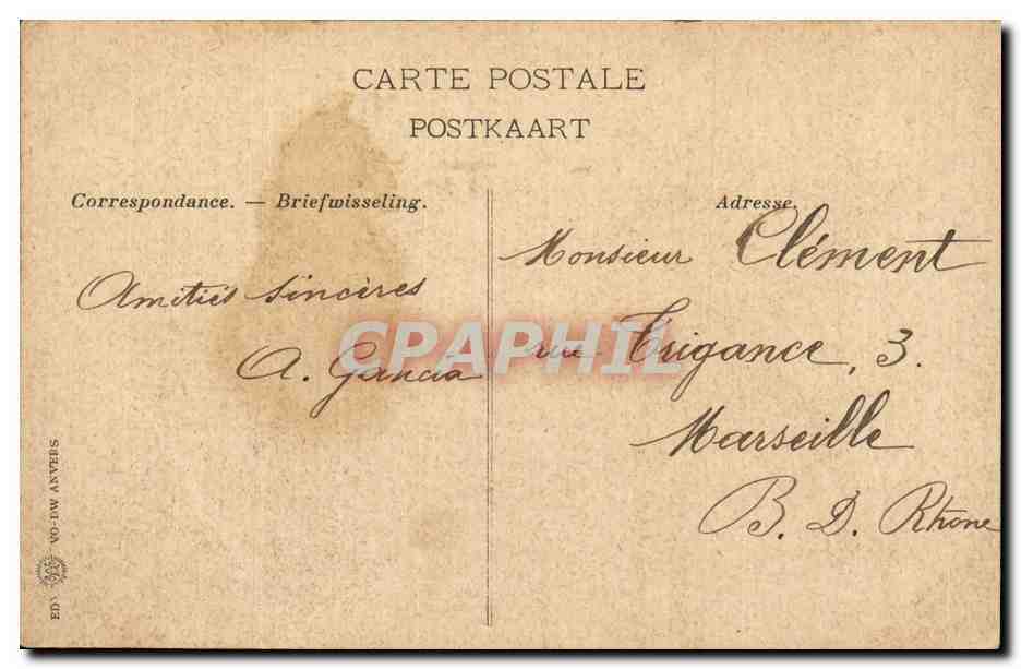 CPA Belgique Gand Vieilles maisons du quai des Tonneliers — Rückseite