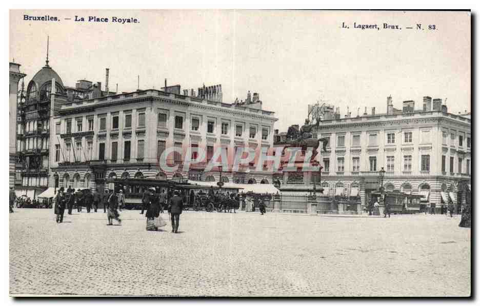 CPA Belgique Bruxelles Place Royale