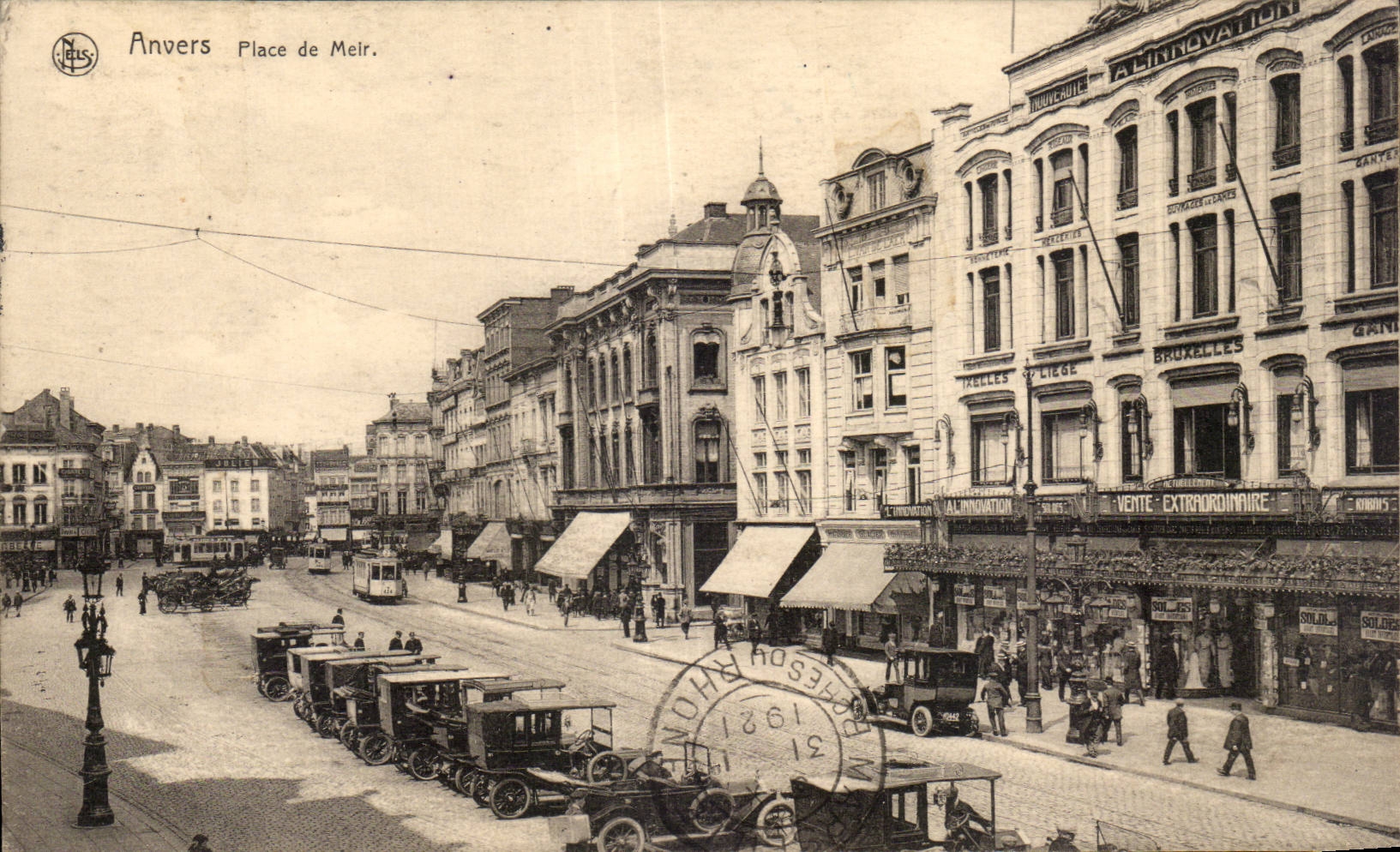 CPA Belgique Anvers Place de Meir