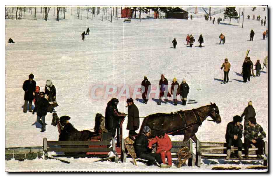 CPSM Canada Parc Mont Royal Sports d hiver Montreal