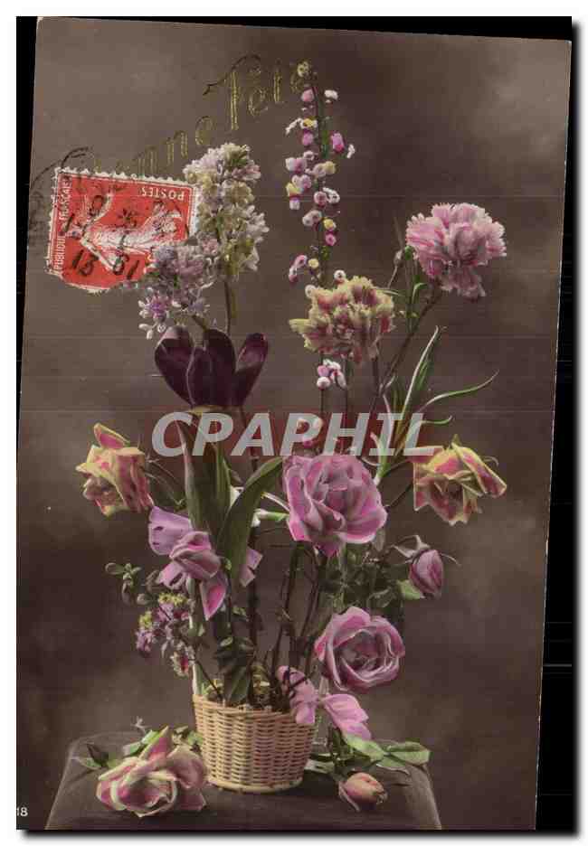 Fleurs Bonne Fete - CPA 
