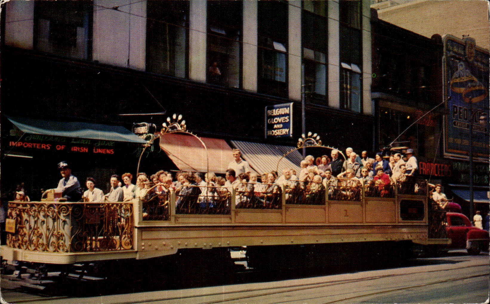 CPA Open air Observation Car Montreal Canada