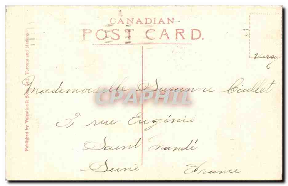 CPA Quebec from Levis — Back