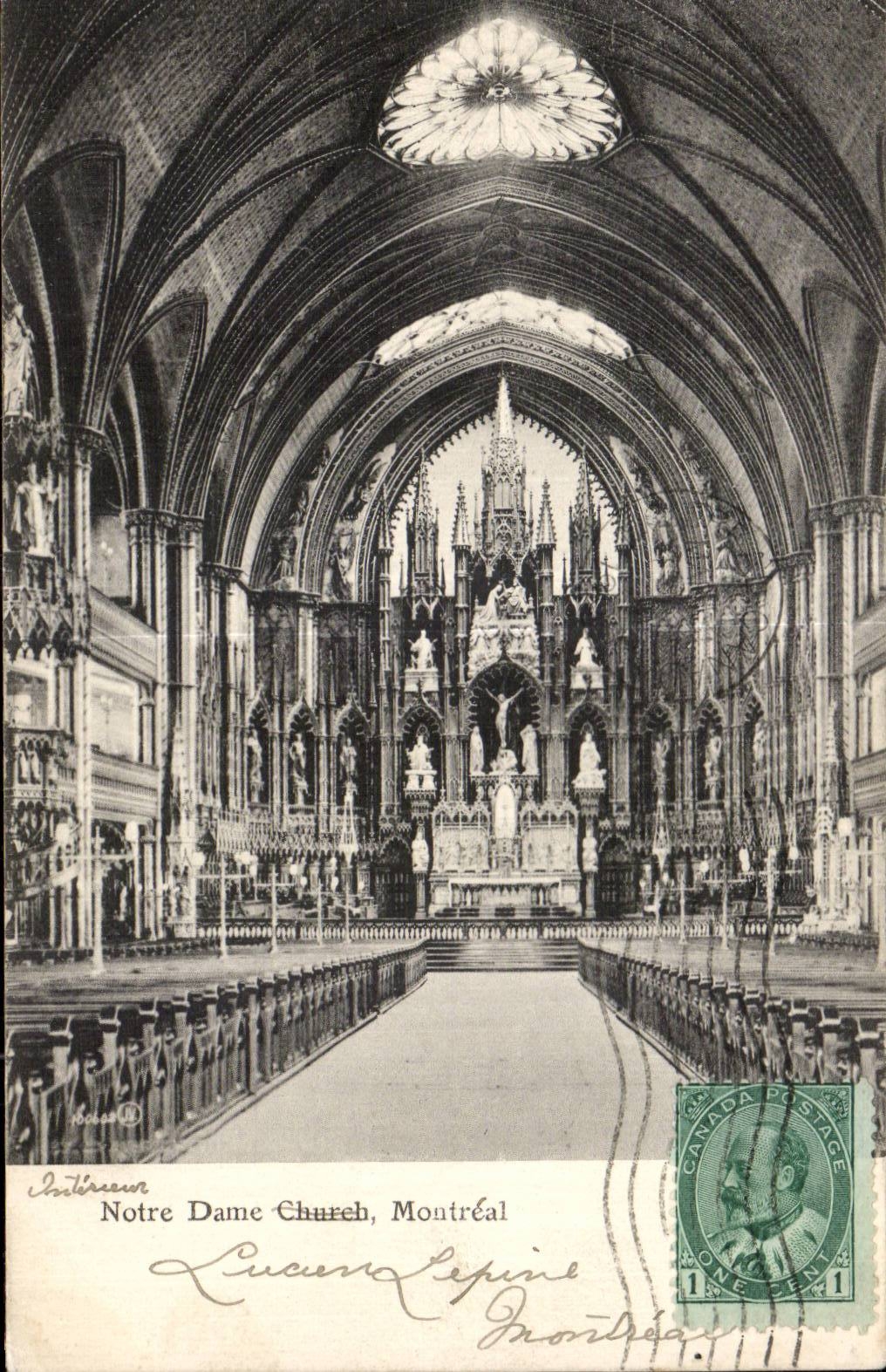 CPA Notre Dame Church Montreal