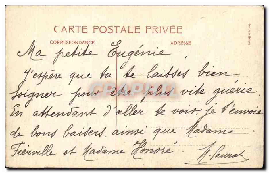 CPA St Anne De Beaupre La Vieille Eglise — Back