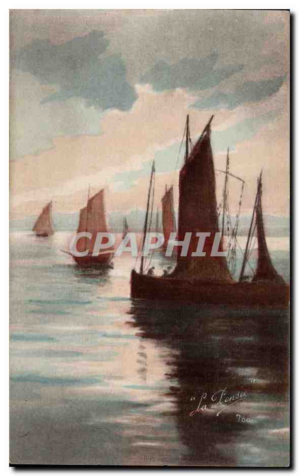 Bateau - Boat - sail boat - voilier - CPA 