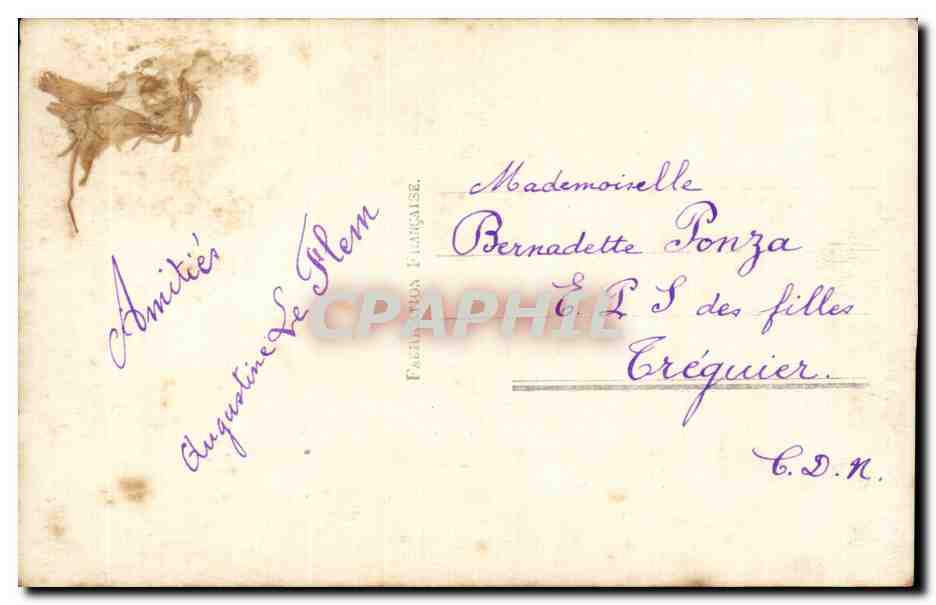 Bateau - Boat - sail boat - voilier - CPA  — Rückseite