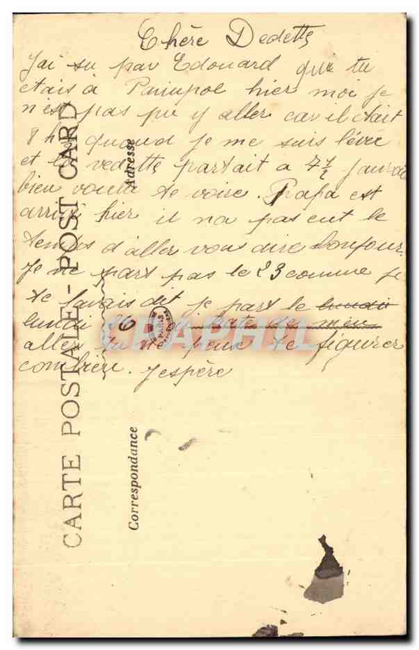 La Lendée — vue maritime nocturne — éditeur non identifié, n° 700 — Verso