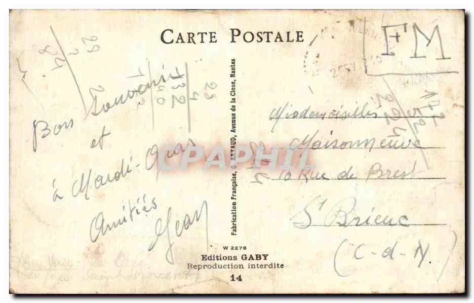 Soldats en ville — En Ville — Éditions Gaby, n°14 — Achterkant
