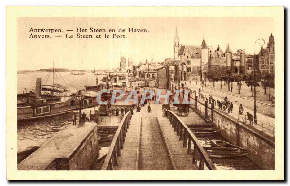 Belgium - Belgien - Belgique - Anvers - Antwerpen - Het Steen en de Haven - CPA