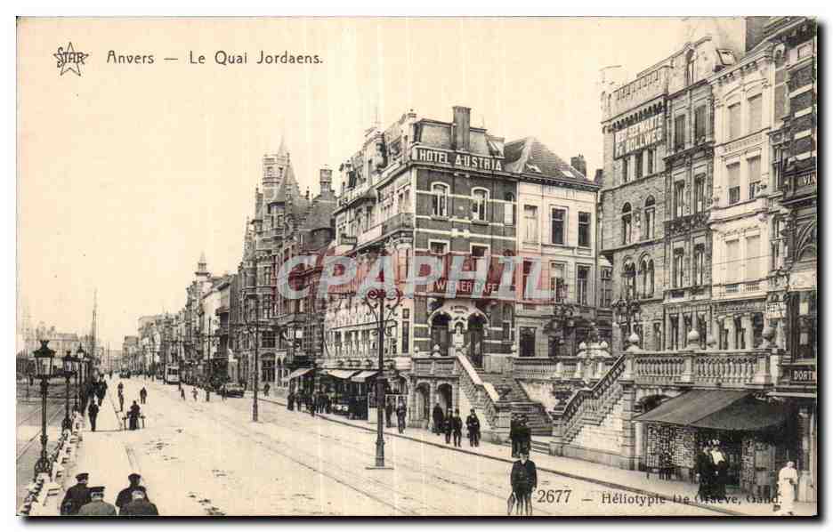 Belgium - Belgique - Belgien - Anvers - Le Quai Jordaens - CPA 