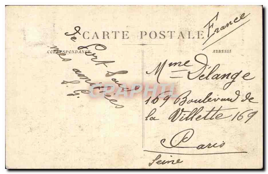 Port-Saïd — Oriental Street — H. Grimaud & A. Manicos — Verso