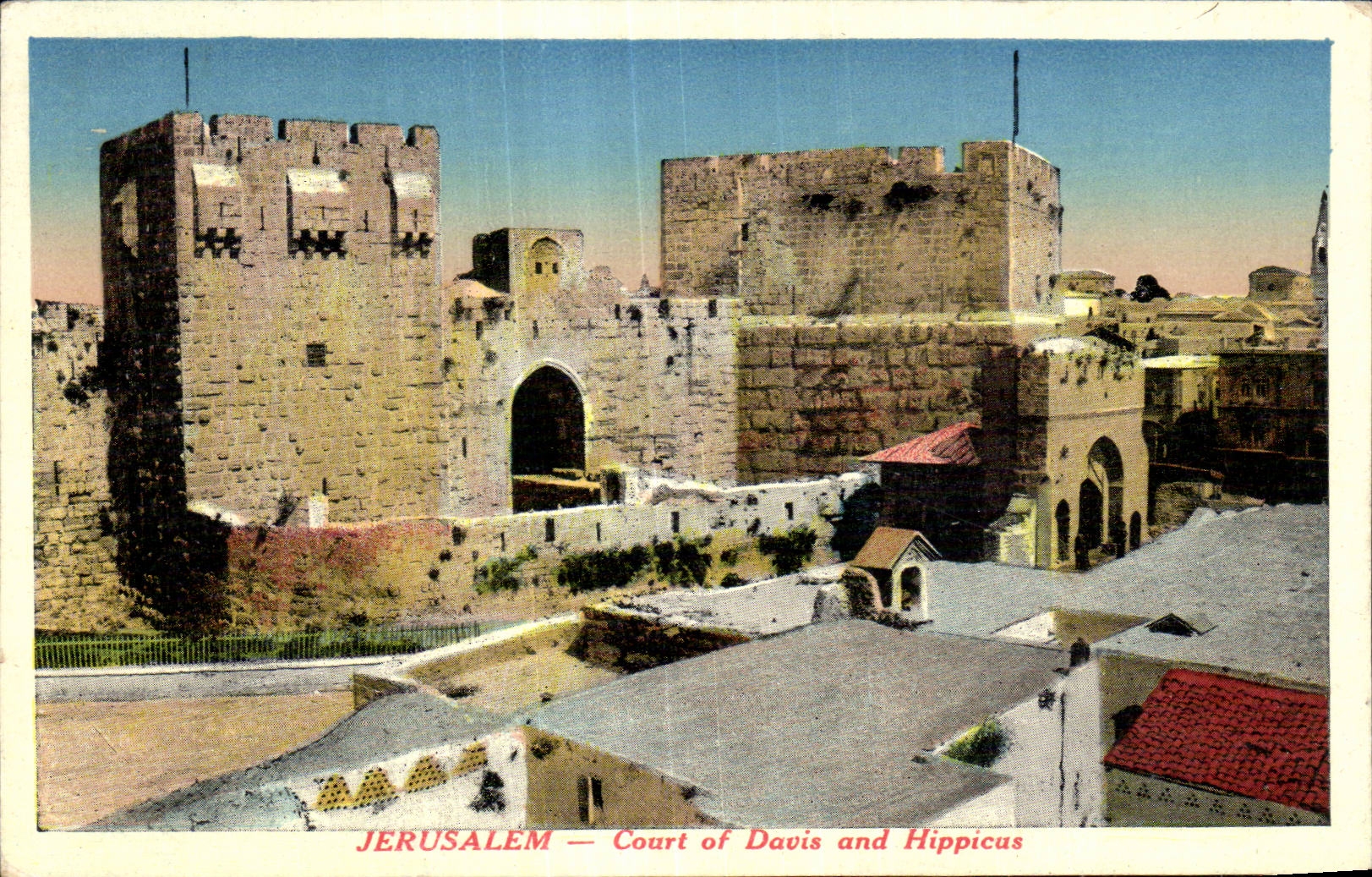 Israel - Jerusalem - Cour de Davis et Hippicus - CPA 