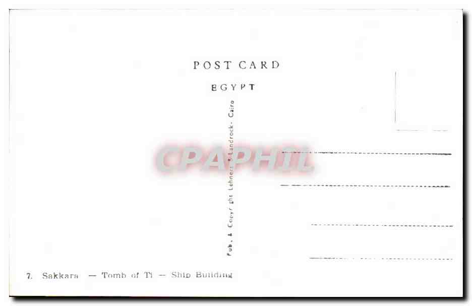 Sakkara — Tombe de Ti — Construction de navires — Rückseite