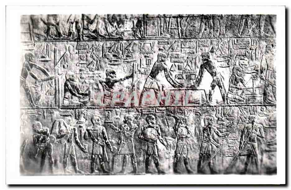 Sakkara — Tombe de Ti — Carpentiers — Pub. & Copyright Lehne & Handrock - Cairo