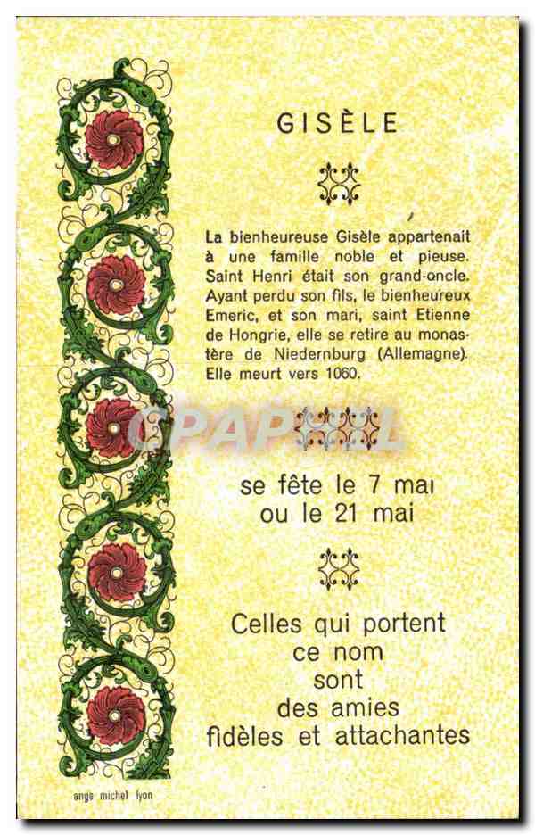 CPA Fantaisie Gisele Se fete le 7 mai ou le 21 mai 