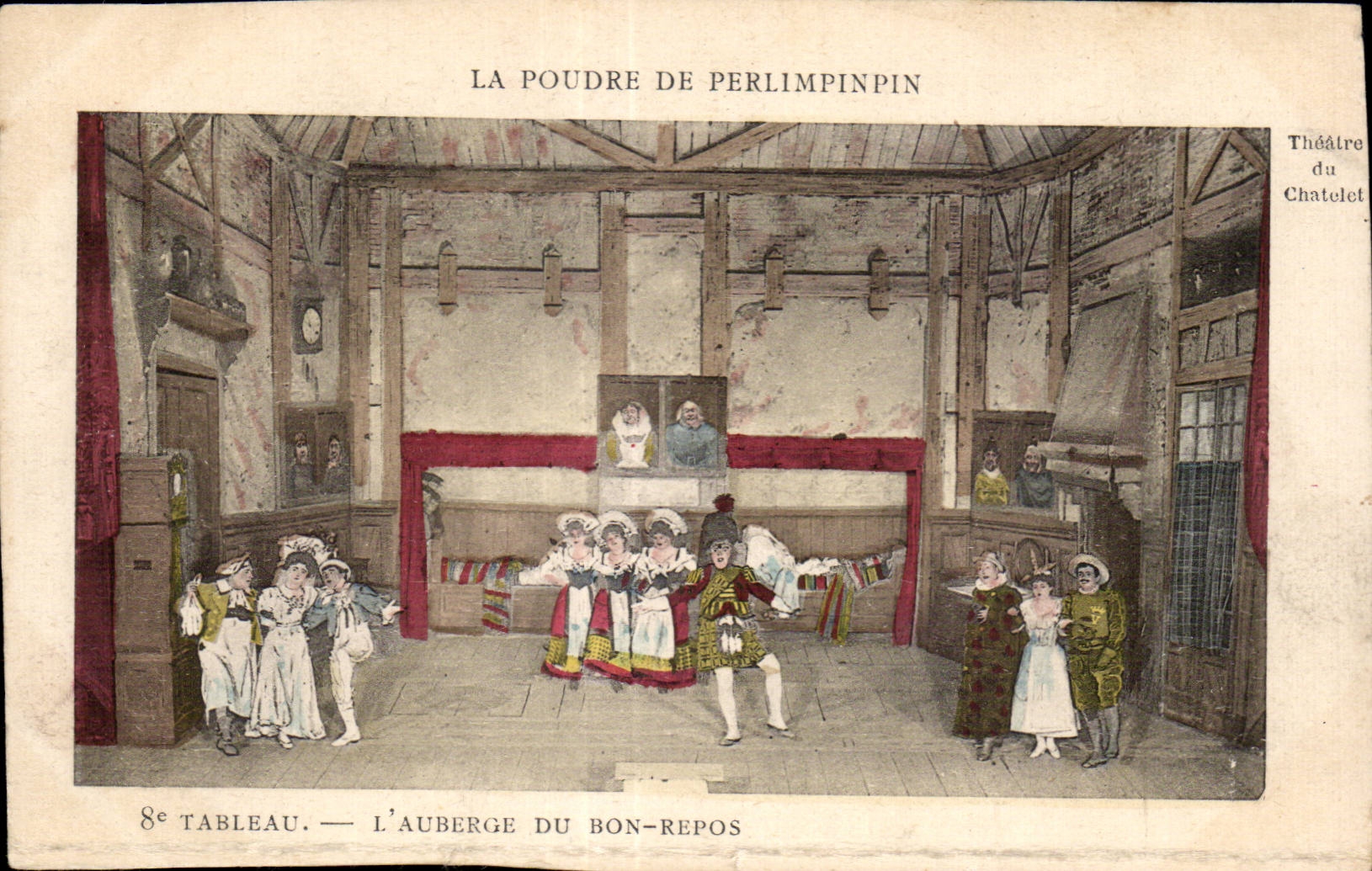 CPA La poudre de Perlimpinpin L auberge du Bon Repos Theatre du Chatelet Paris