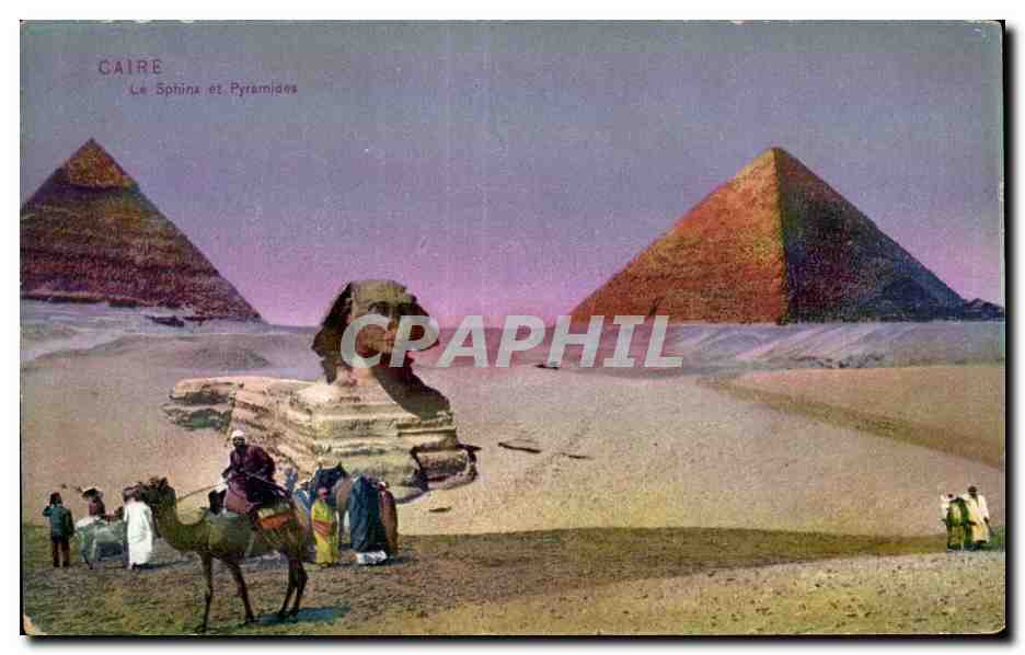 Afrique - Africa - Egypte - Egypt - Caire - Cairo - Sphinx et Pyramides - CPA 