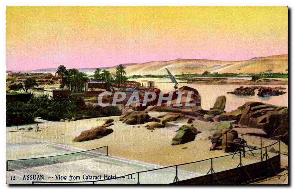 Assouan — Vue depuis l'hôtel Cataract — LL, n°12