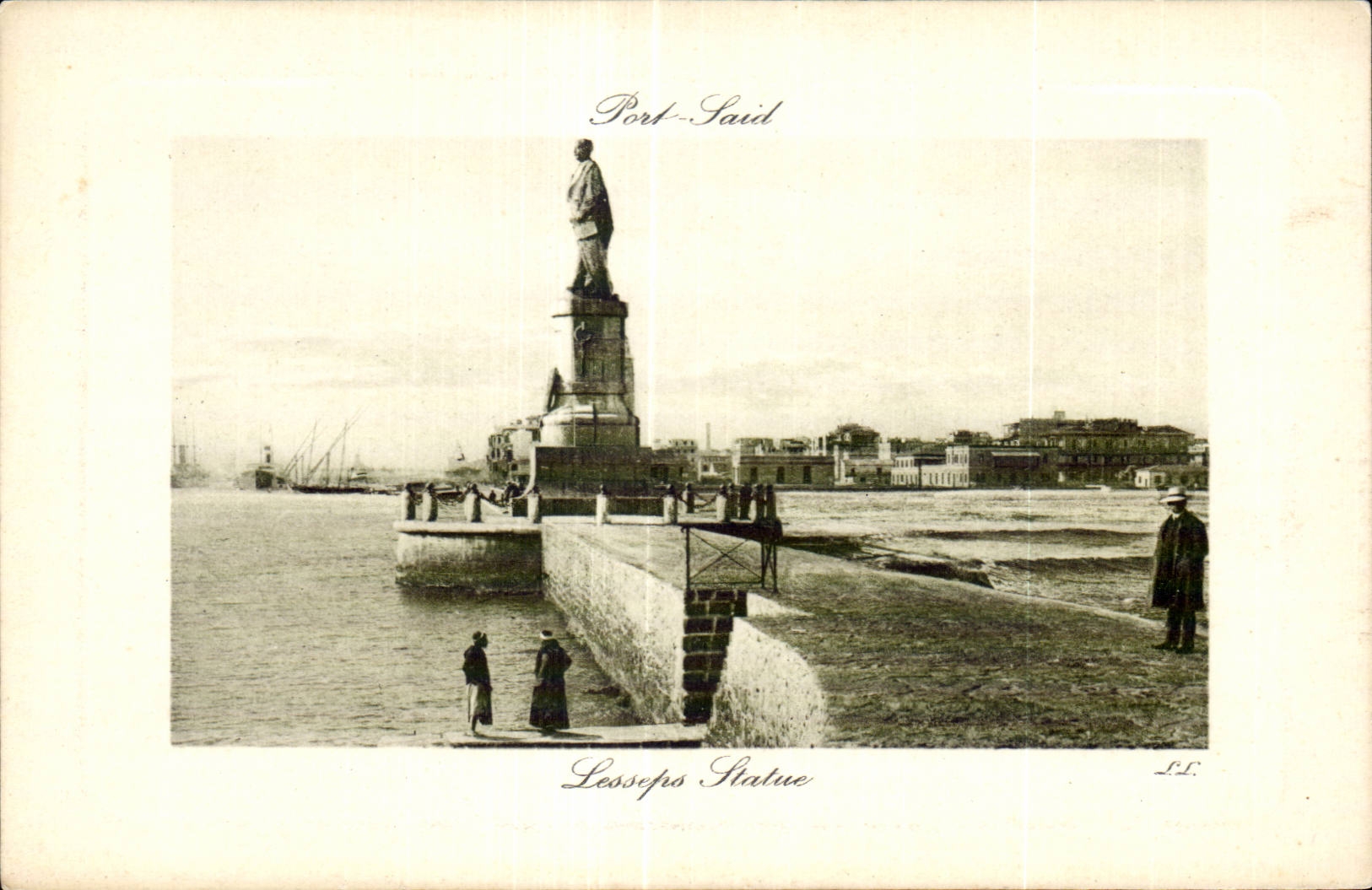 Afrique - Africa - Egypte - Egypt - Port Said - Statue Lesseps - CPA 