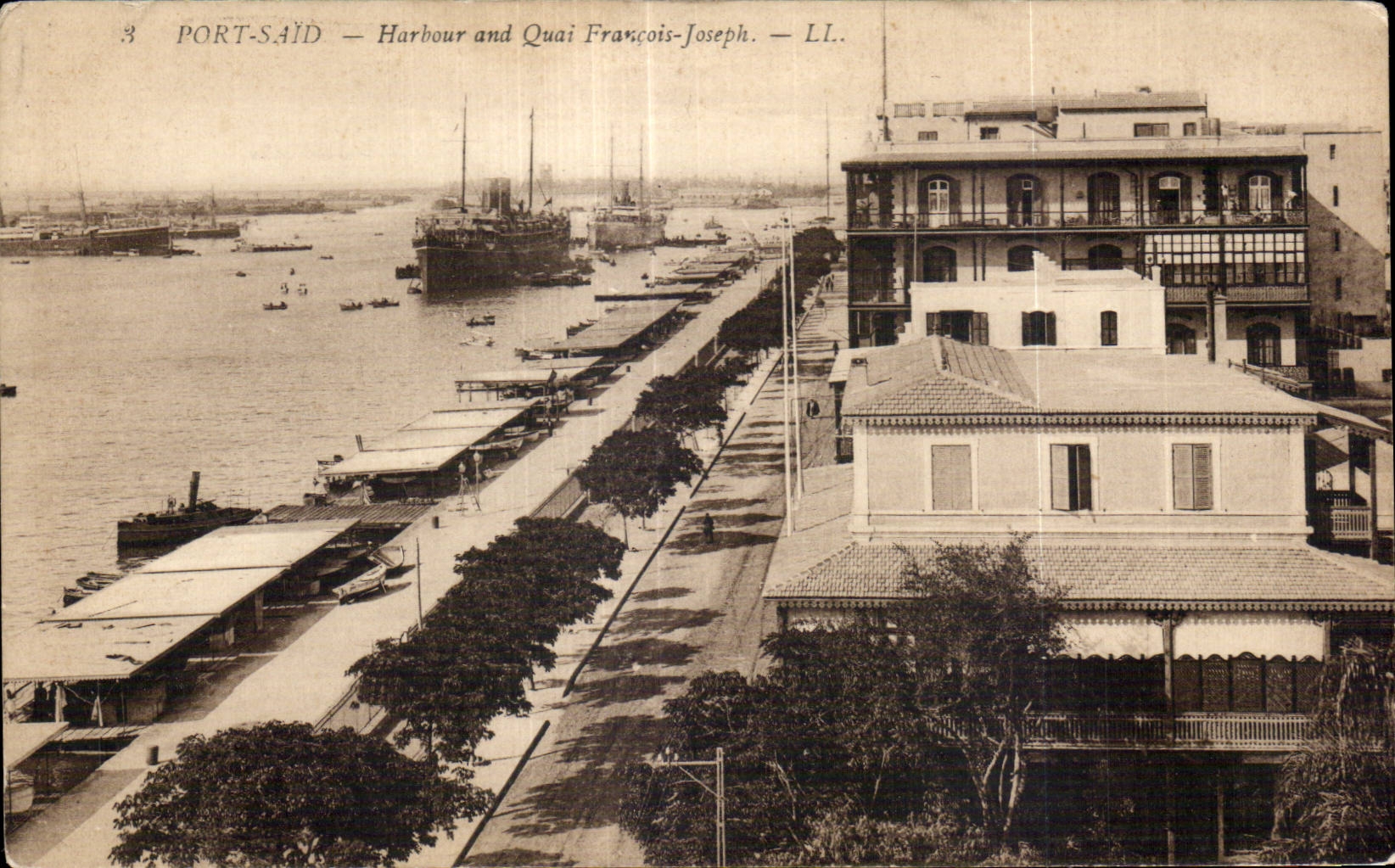 Port-Saïd — Harbour and Quai François-Joseph — LL.