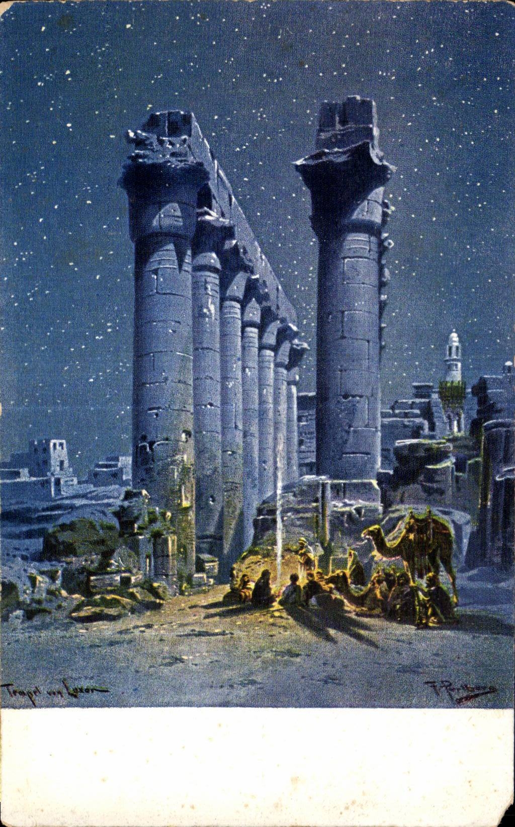 Temple d'Éléphantine — Nuit étoilée — T. P. Romain