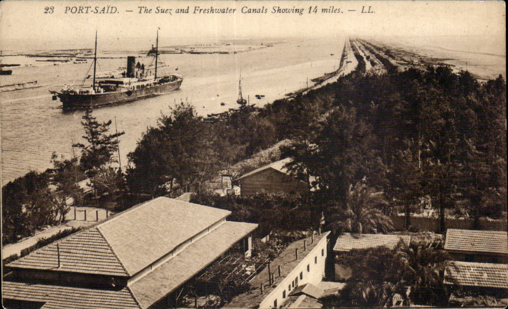 Port-Saïd — Le Suez et le Canal d'Eau douce — LL. n°23