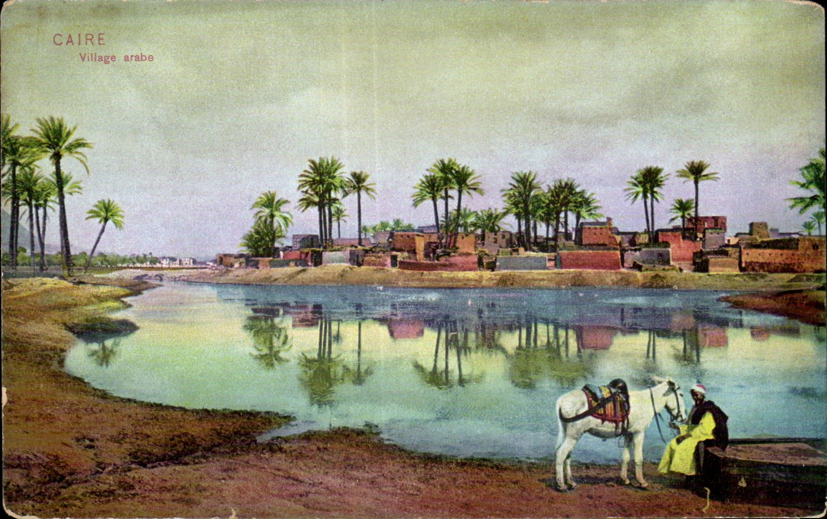 CPA Egypt Egypte Le Caire Cairo Village arabe