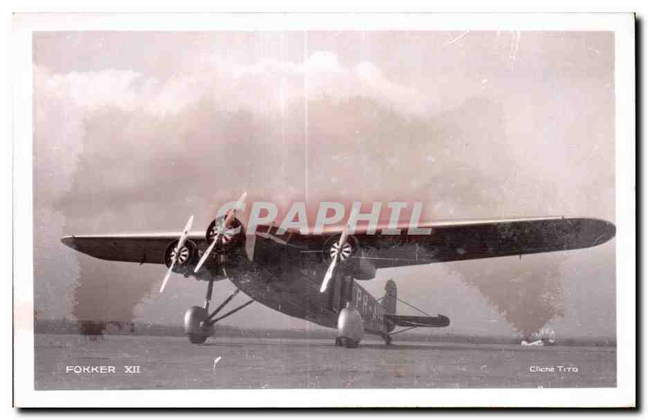 CPA Aviation Avion Fokker XII Service Hollande Les Indes Neerlandaises