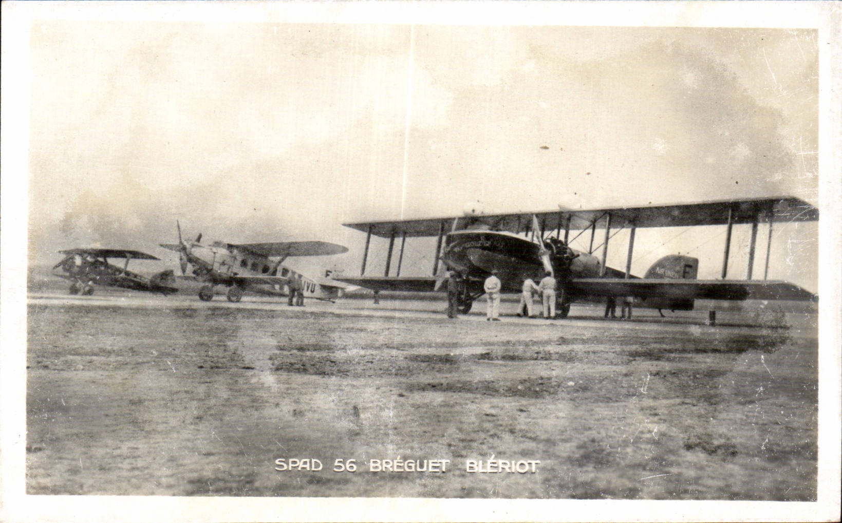 CPA avion aviation Spad 56 Breguet Bleriot Air Union 