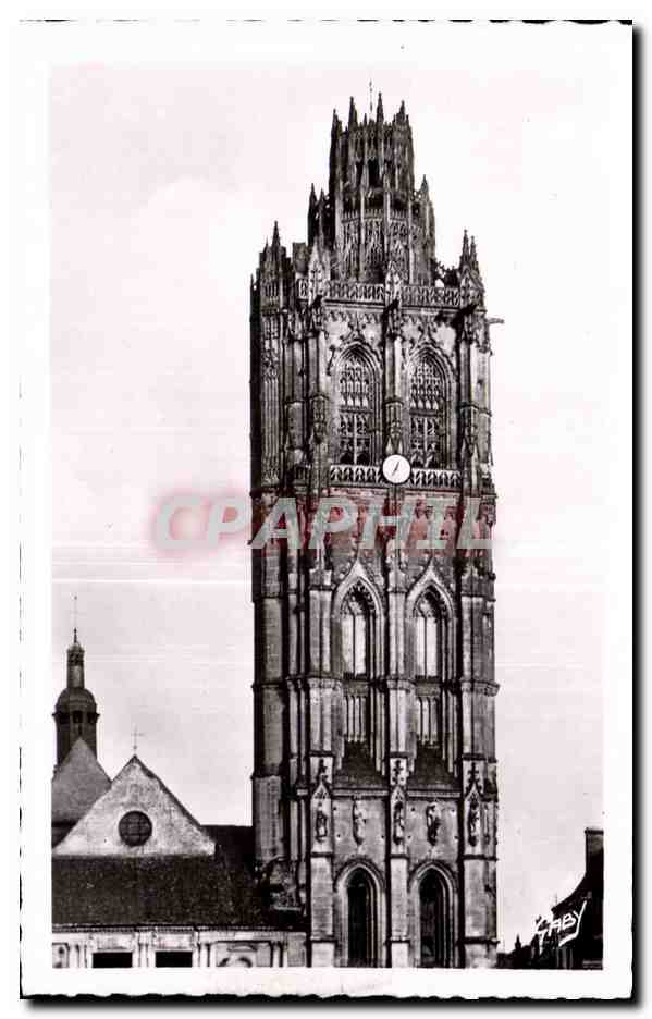 Église de la Madeleine à Verneuil-sur-Avre — tour flamboyante du XVIe siècle — Éditions Caby