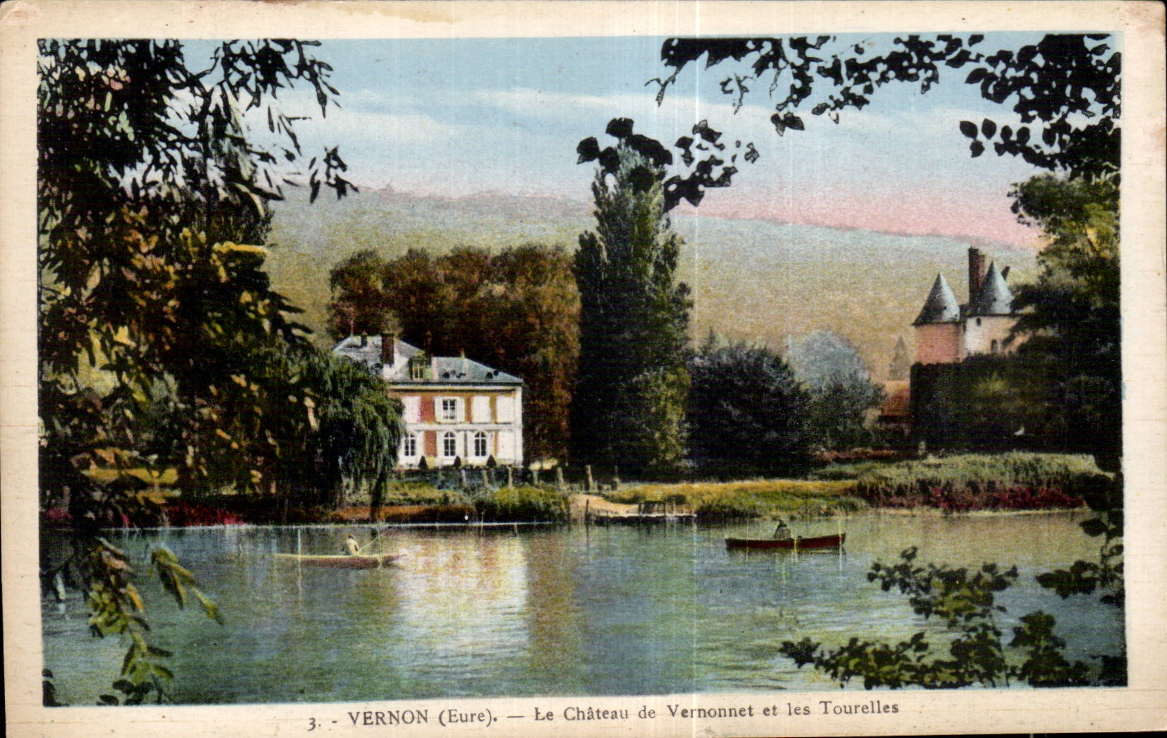 CPA Vernon Le chateau de Vernonnet et les Tourelles