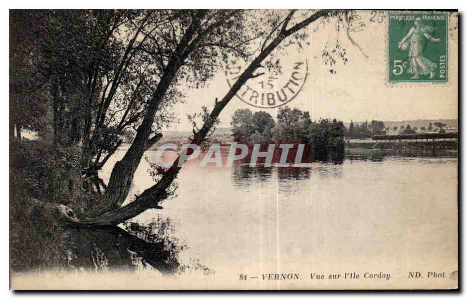 CPA Vernon Vue sur l ile Corday