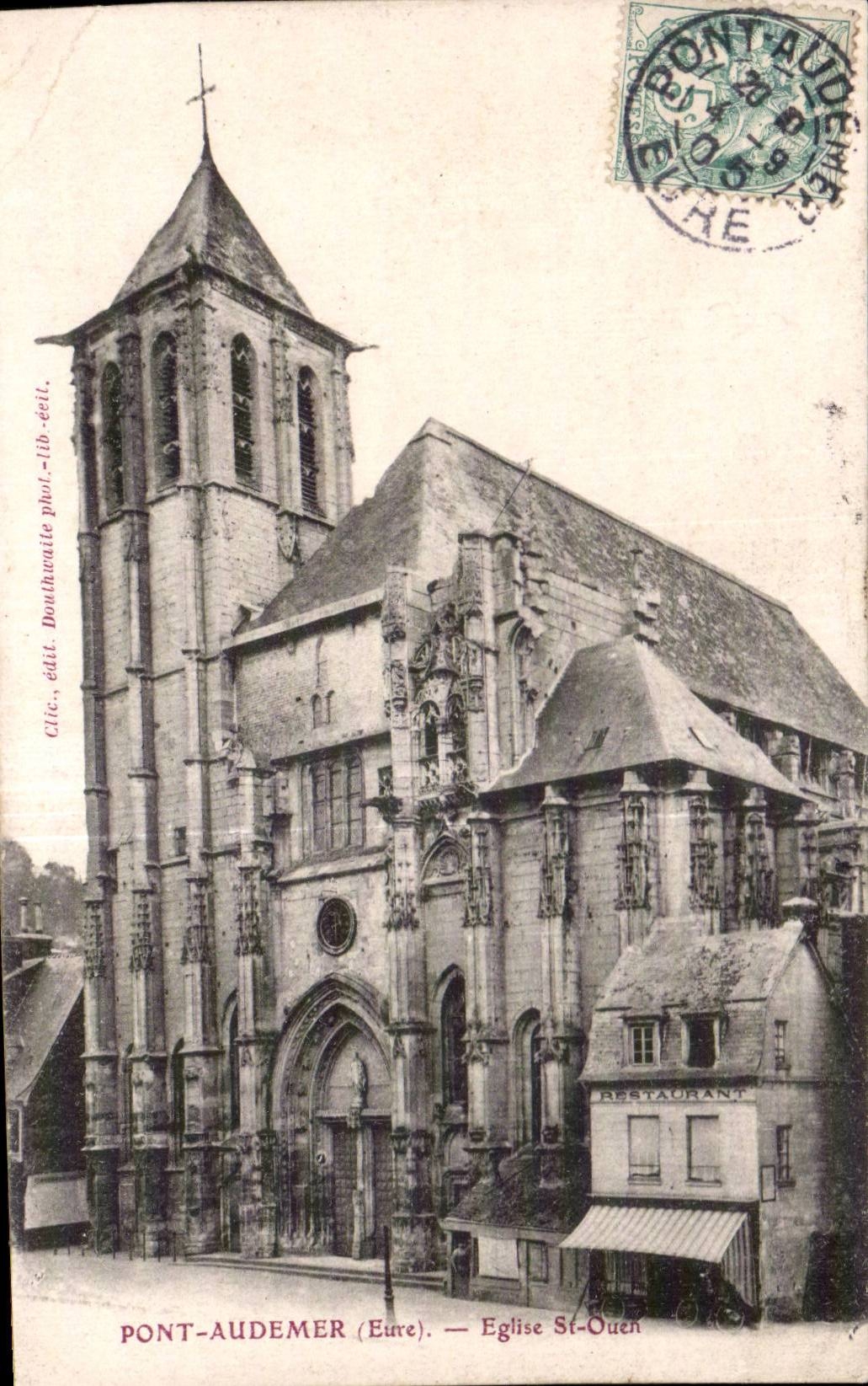 CPA Pont Audemer Eglise St Ouen