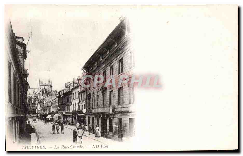 CPA Louviers La rue Grande