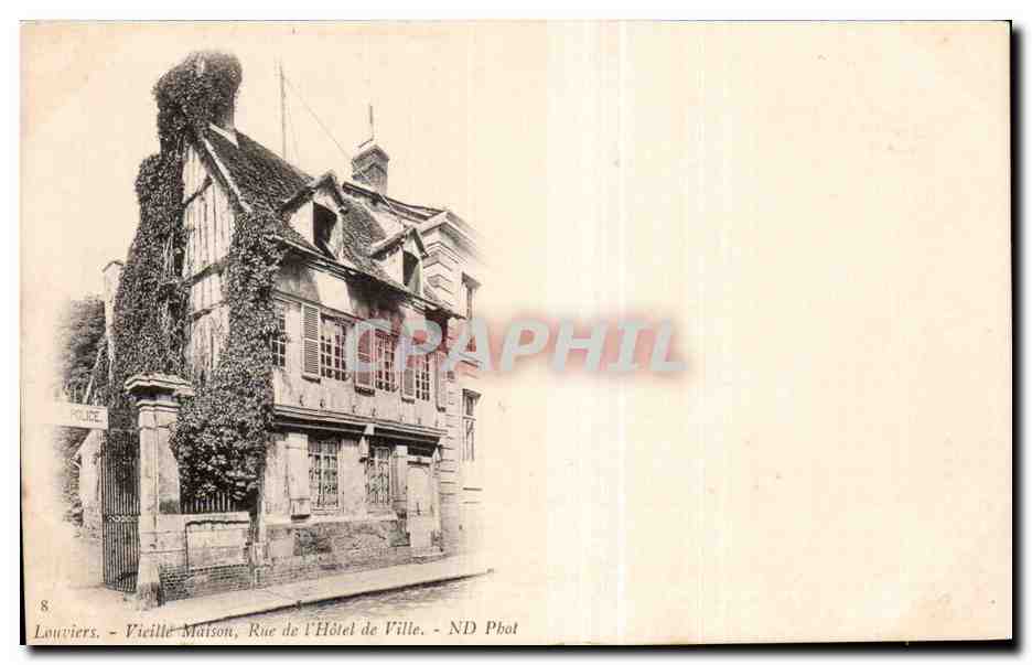 CPA Louviers Vieille maison Rue de Louviers
