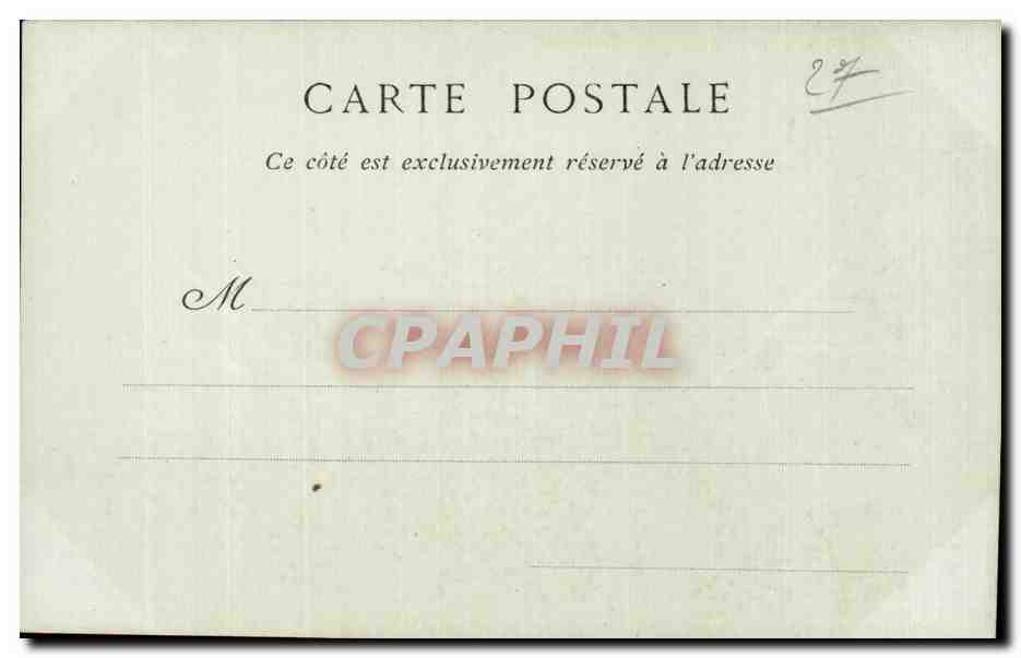 CPA Louviers Vieille maison Rue de Louviers — Rückseite