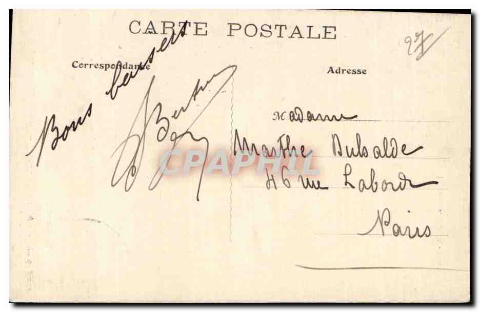Gisors - Tour du Gouverneur - CPA  — Rückseite