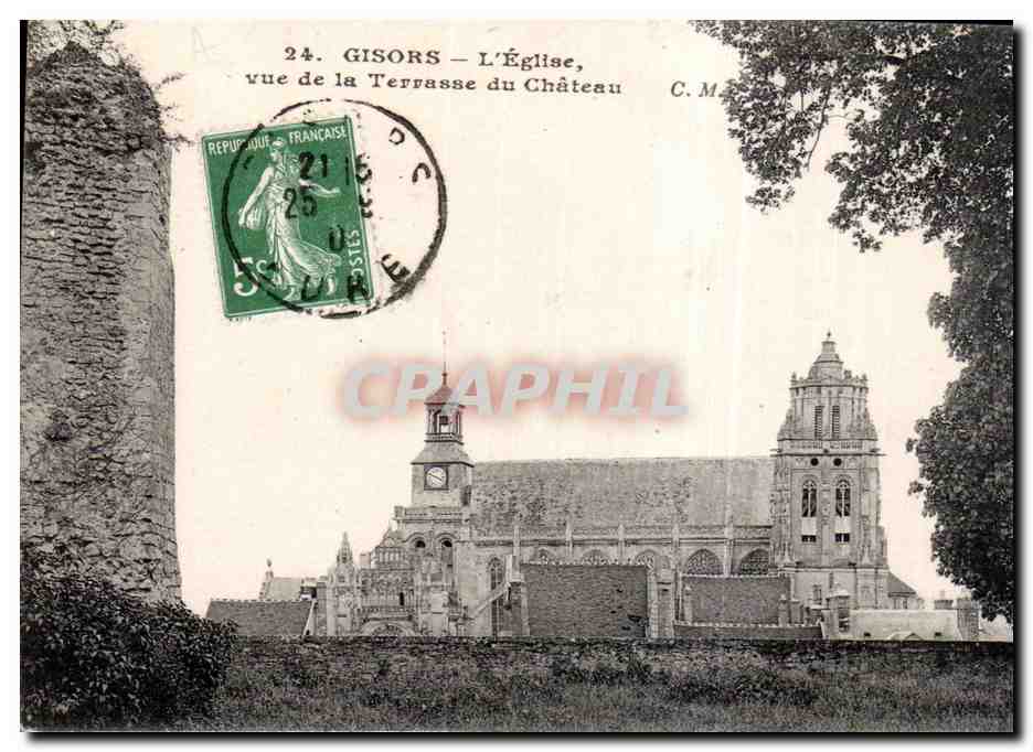 Gisors - L Eglise - Chateau - CPA 