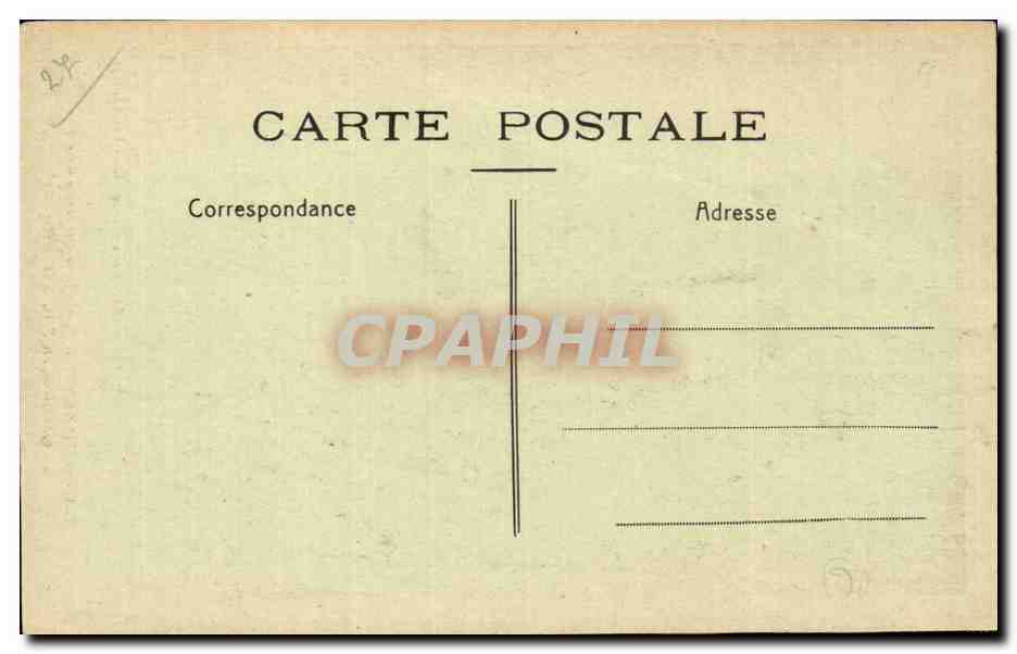 CPA Les Andelys Hostellerie du grand cerf Cheminee en bois — Back