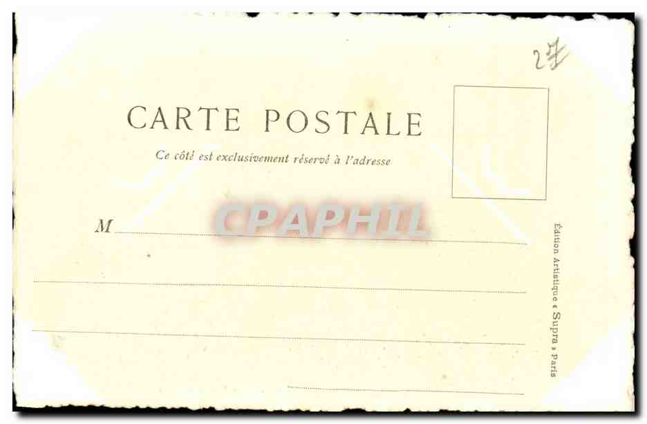 Schloss Chambray, nahe Damville (Eure) — erbaut unter Henri IV — Édition Artistique Supra Paris — Rückseite