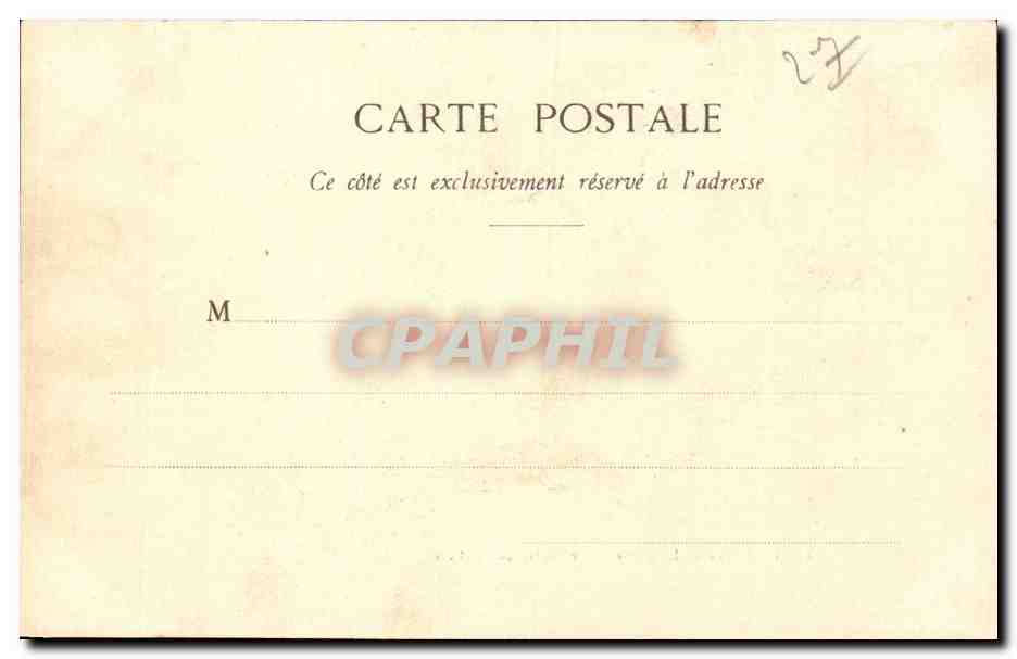 CPA Ivry la Bataille Le portail de l abbaye  — Rückseite