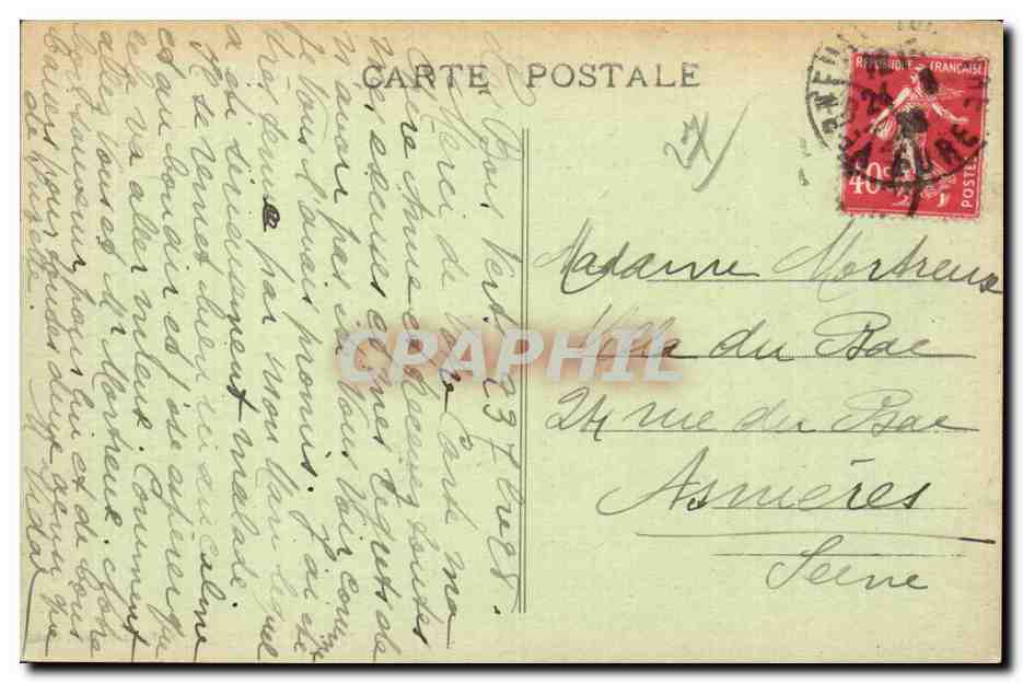 Verneuil (Eure) — Église de la Madeleine (XVe siècle) — G. Foucault, édit. Dreux — Verso