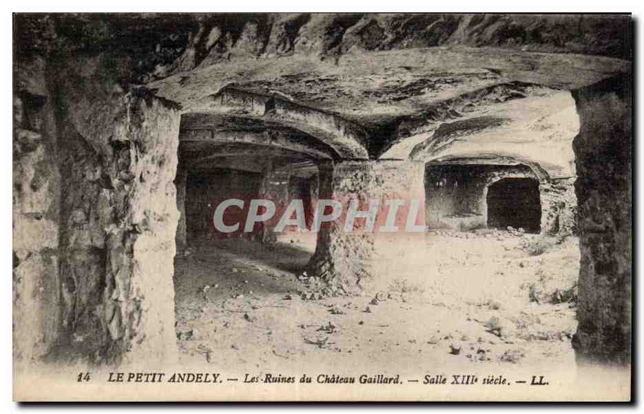 Le Petit Andely — Les Ruines du Château Gaillard — Salle XIIIe siècle — LL. — n° 14