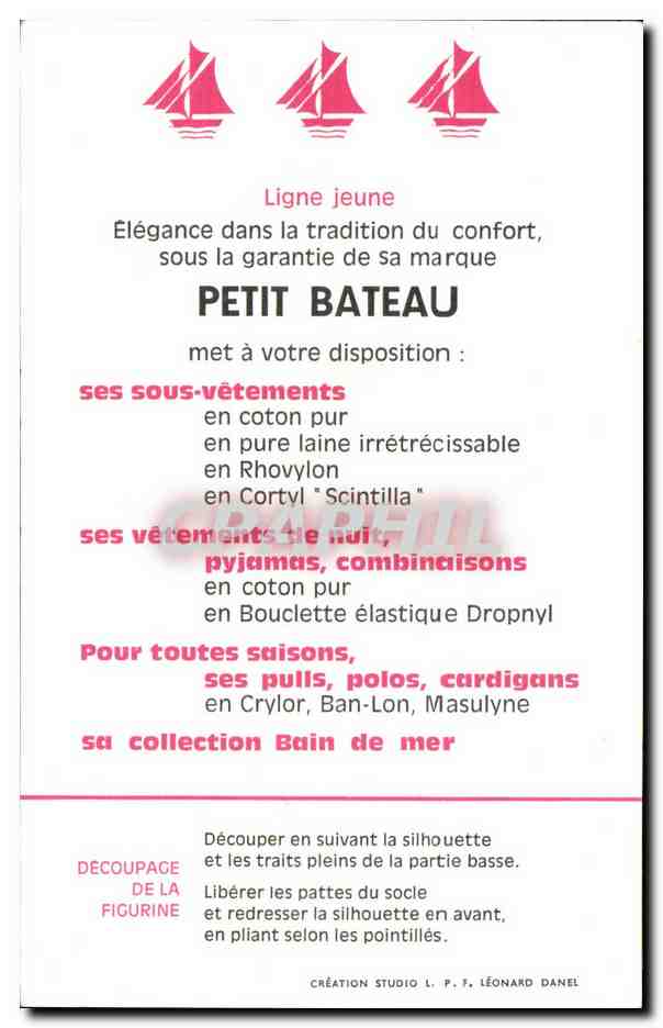 Carte decoupage Collection petit Bateau Epoque Louis XIV Matelot Marin Militaria — Verso