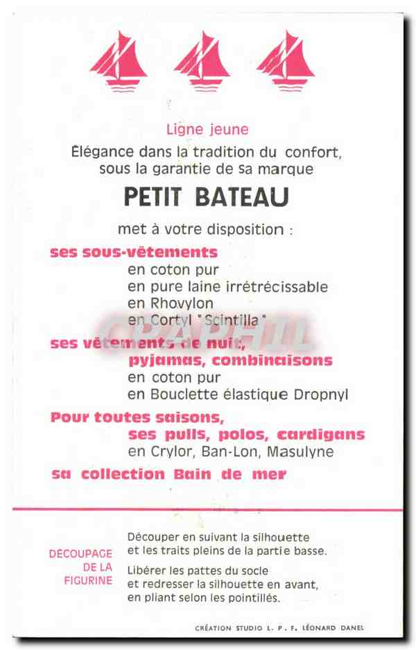 Carte decoupage Collection petit Bateau Epoque revolutionnaire 1792 Matelot Militaria — Verso